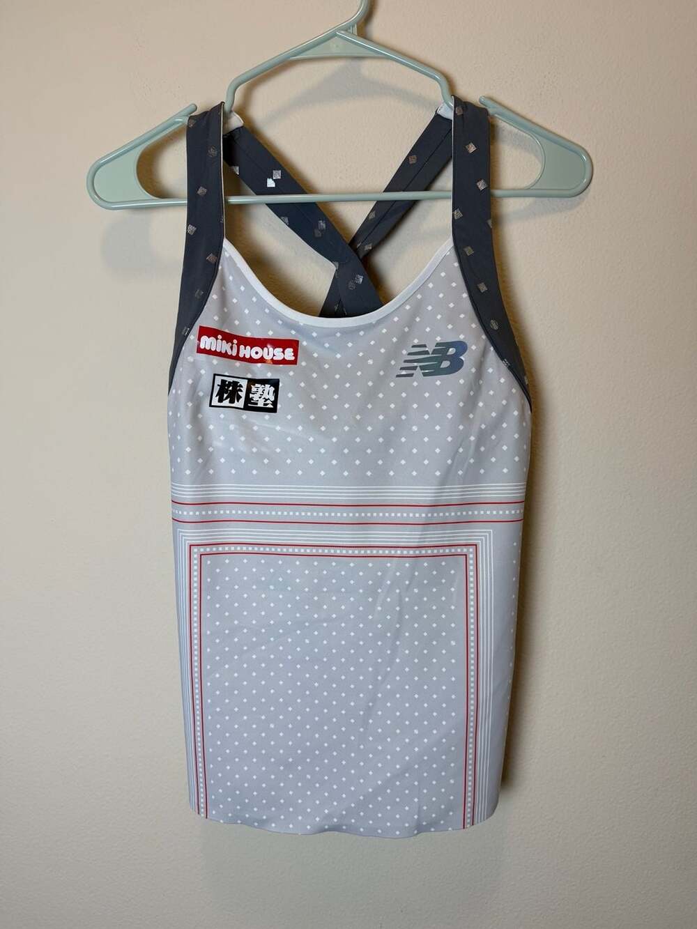 New Balance Tank Top Size S Gray Printed